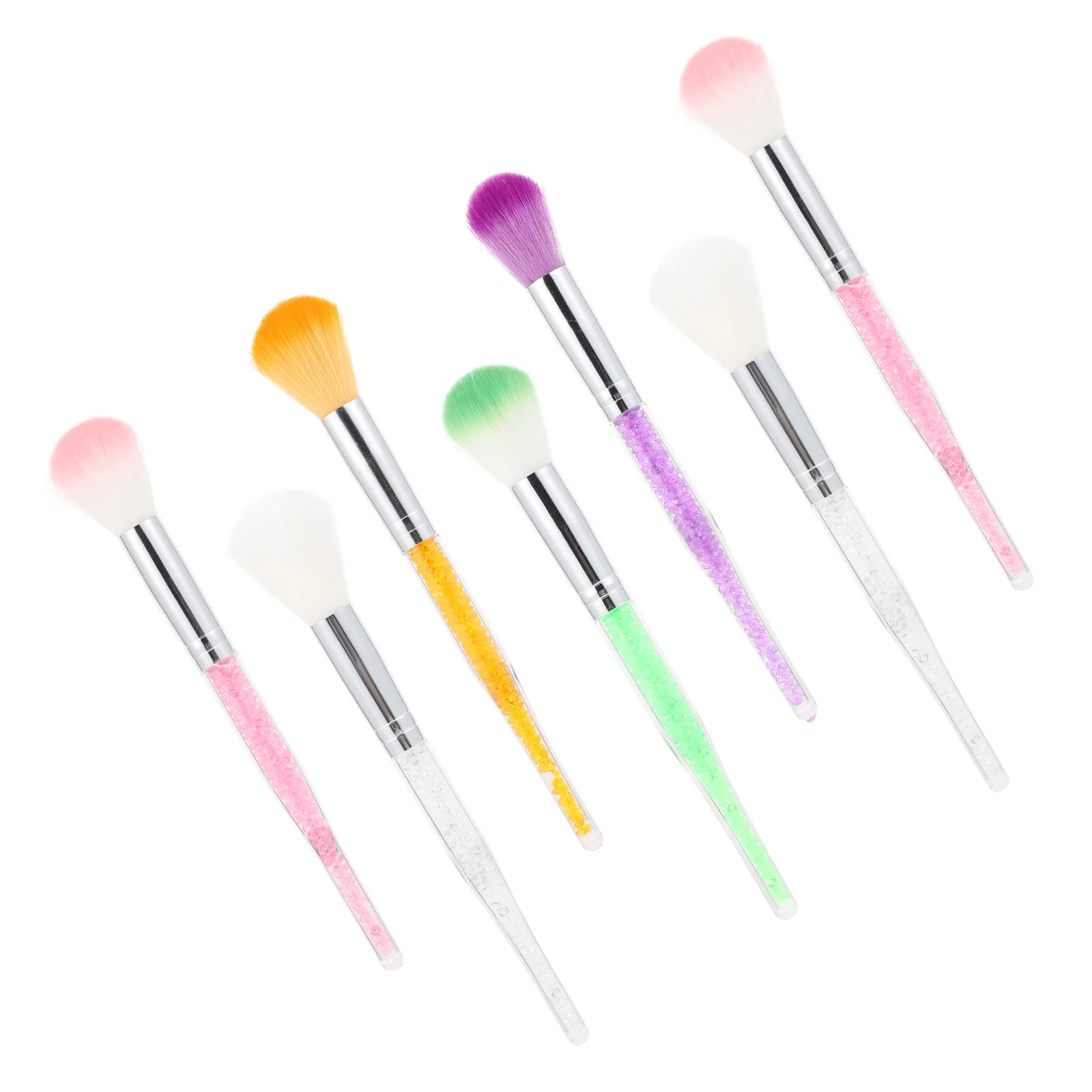 

7 Pcs Nail Cleaning Brush Acrylic Dust Hand Brushes Face Manicure Oil Cleanser for Scrubbing Tool