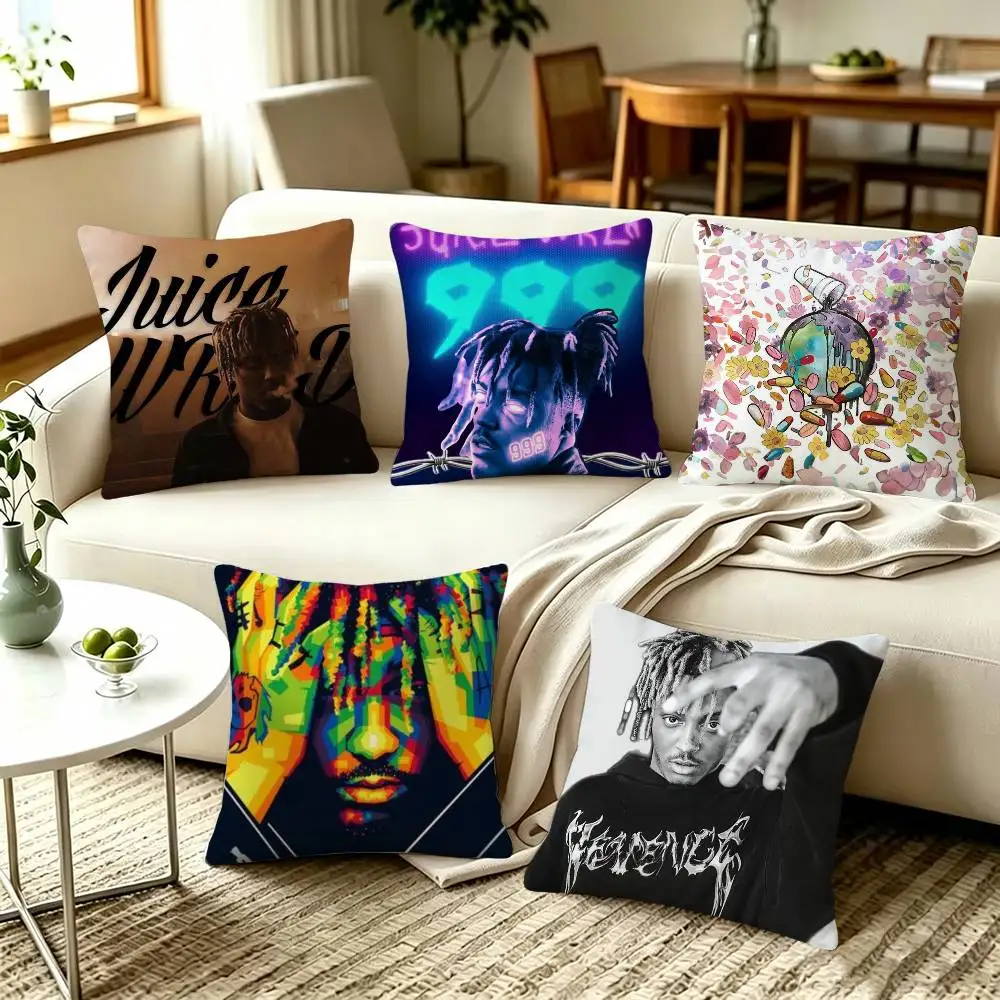 Juice WRLD 999 Rapper Singer   Pillow Covers, Home Sofa Cushion Covers and Aecorative Custom