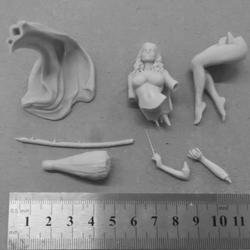 Magical Girl Resin Figure 1/24 Scale 75mm Assembly Model Kit Unassembled Dioramas Unpainted Statuettes Toys