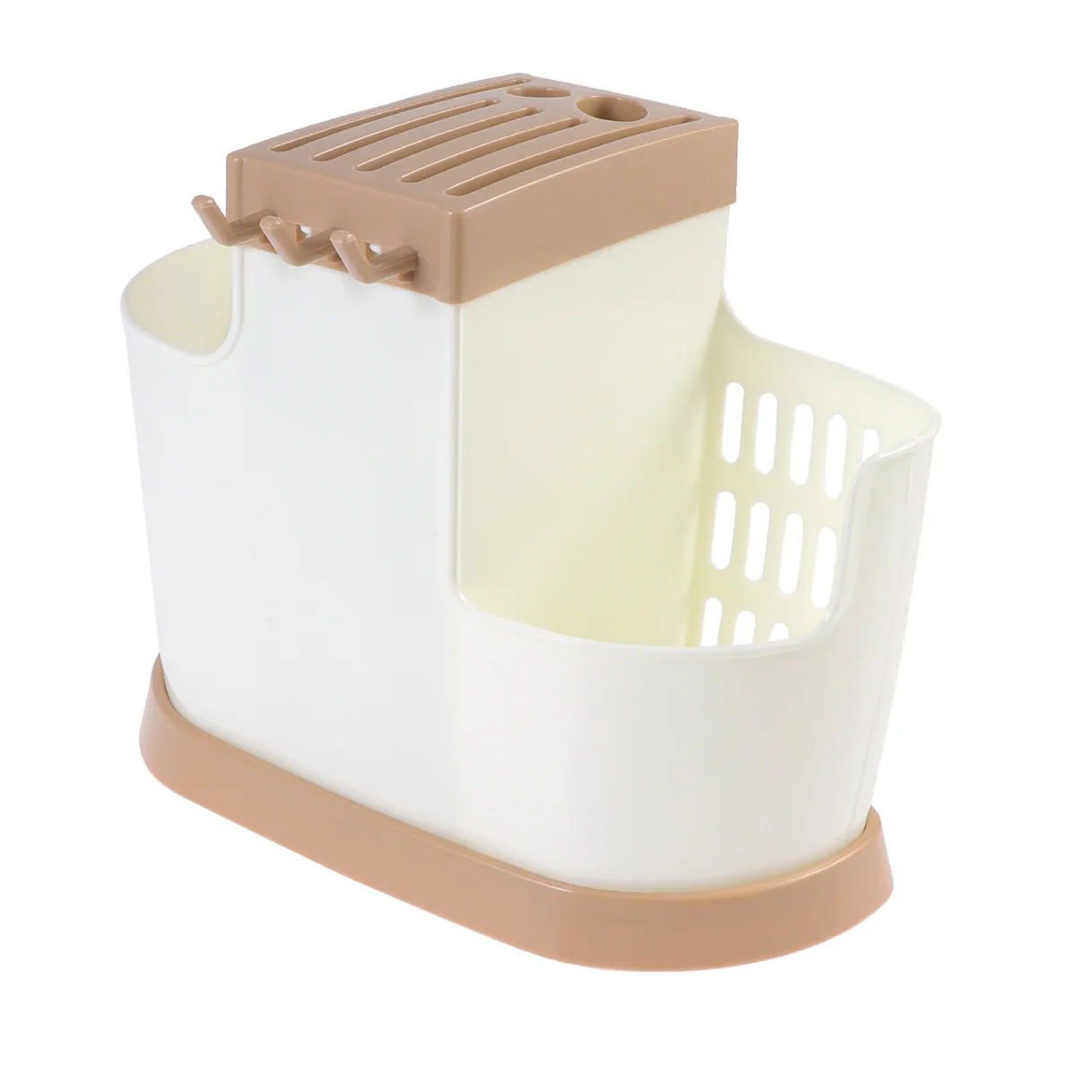 

Spoon Storage Rack White Kitchen Tableware Drain Holes Chopsticks Stand Holder Dish Drainer Cutlery Practical Moisture