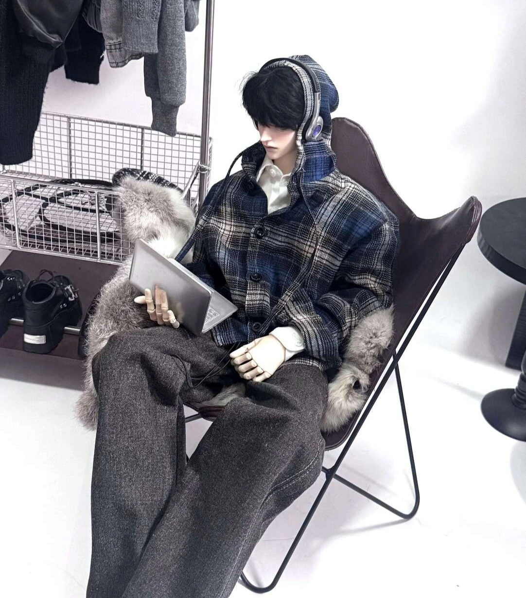 1/3 人形の服 75 センチメートル男性 Bjd 人形用長袖フード付きシャツドレスアップおもちゃままごとハンサム人形アクセサリー、人形なし