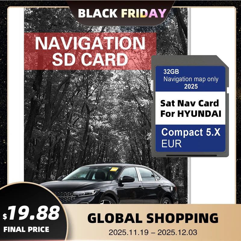 

Карты SD-карты 32 ГБ Европа Турция для Hyundai Compact 5.X i10/i20/i30/i40/Kona/Santa/Tucson Автомобильная навигация GEN5 GPS 2024
