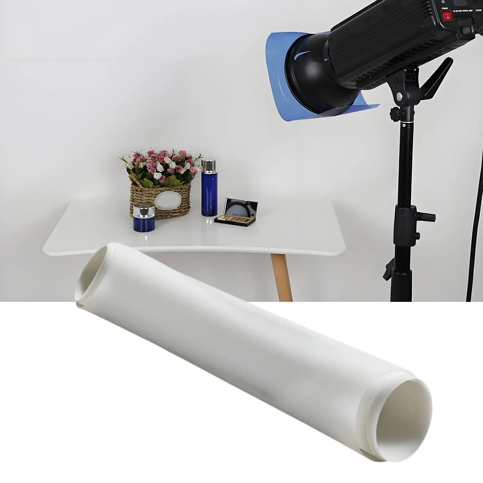 Light Diffusion Film Sheet Roll White Photo Studio Lighting Gel for Product Portrait Video LED Flash Easy Setup