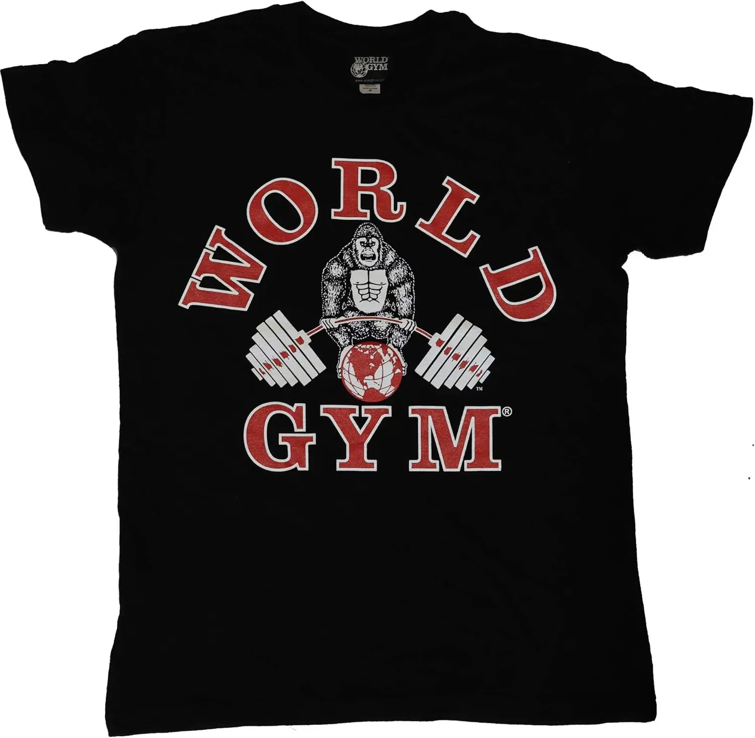 

Футболка World Gym W110 с классическим логотипом Acid Wash