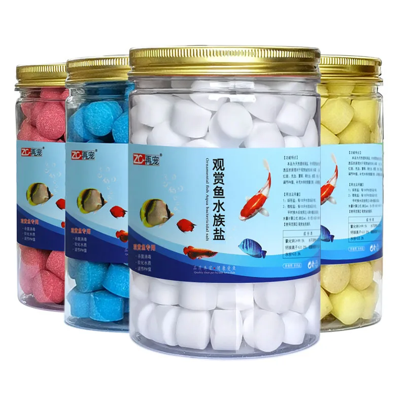 Fish Tank Salt Purified Water Salt Tropical Ornamental Fish Special Sea Salt Canned Aquarium Salt Softened Water Mineral Salt