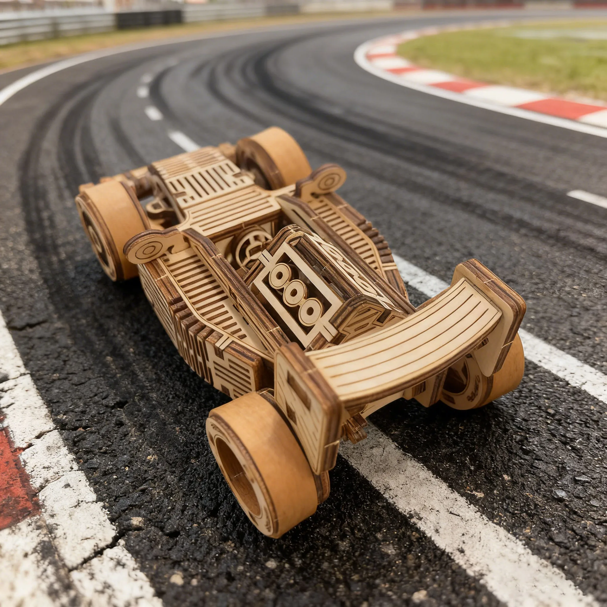 3D Puzzle Wooden Mini Car Model Kit DIY Jigsaw Construction Fun Set Wooden Building Blocks Birthday Gift New Year Present