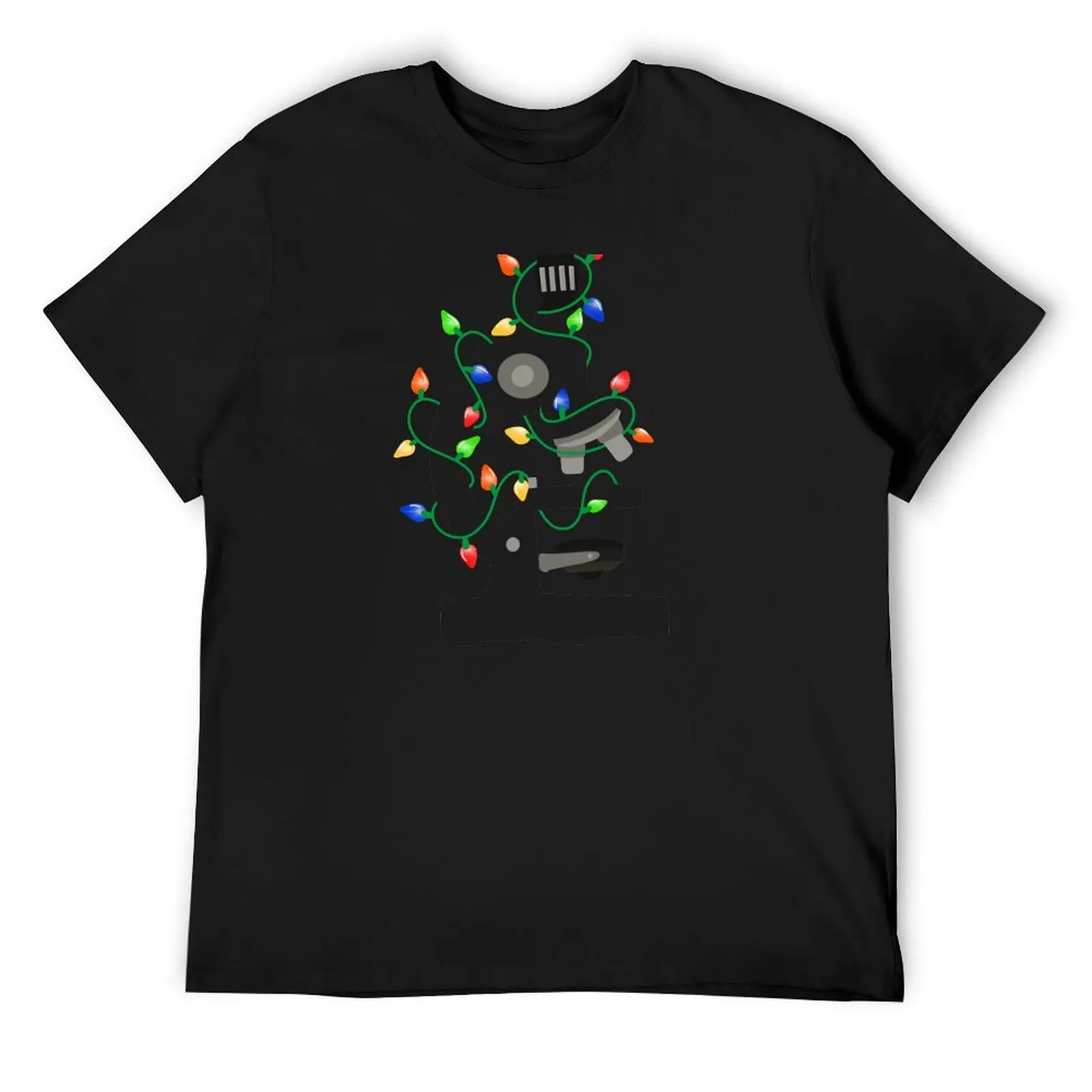 Christmas Microscope T-Shirt blacks plus sizes shirts men