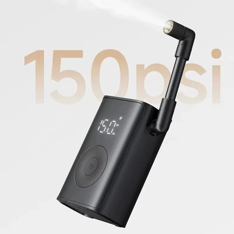 Xiaomi MIJIA Portable Electric Air Compressor 150 PSI, 2000mAh, Tire Pressure Detection, Multiple Preset Mode,LED Light Air Pump