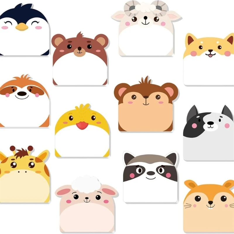 360 feuilles dessin animé Notes Paper Small Notes Pad Adhesive Note Paper Pocket Note Note Mémo Pad pour l'écriture