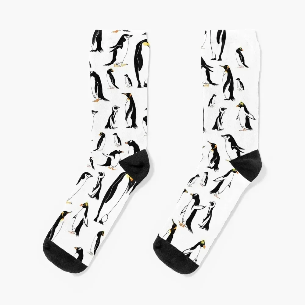 

Penguin pattern Socks tennis winter gifts custom man Socks Female Men's