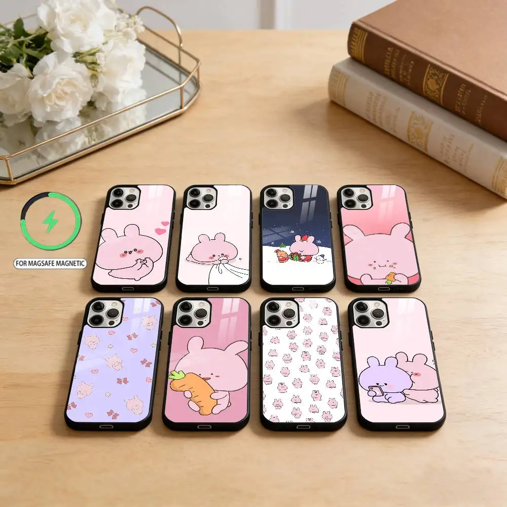 

C-cute-AsamimichanS Phone Case For iPhone17,16,15,14,13,12,11 Plus,Pro Max Magnetic For Magsafe Wireless Charging