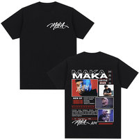 Rapper Maka Aura 2025 Tour Merch T Shirts Men Women Fashion Vintage Street T-shirt Casual Cotton Short Sleeve T Shirt Streetwear