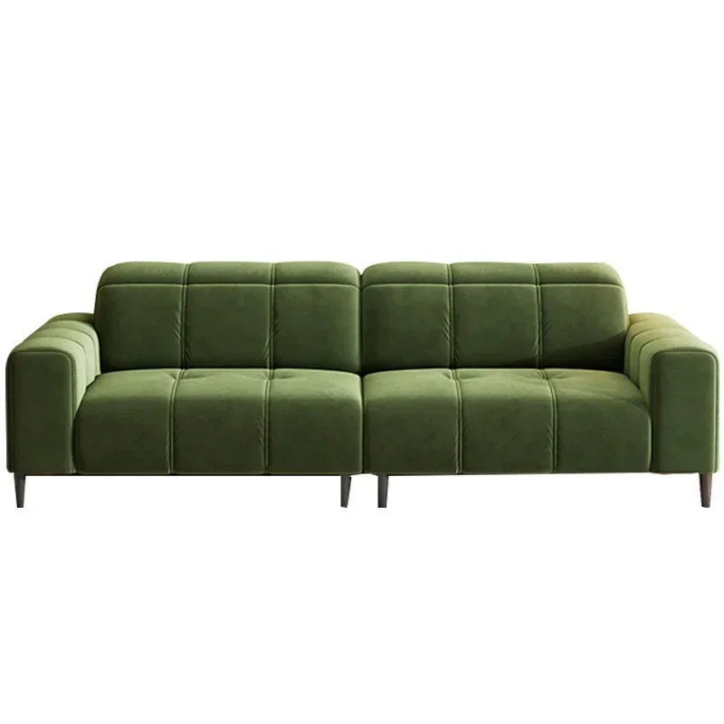 

French retro style, small square in the living room, straight row velvet, light luxury