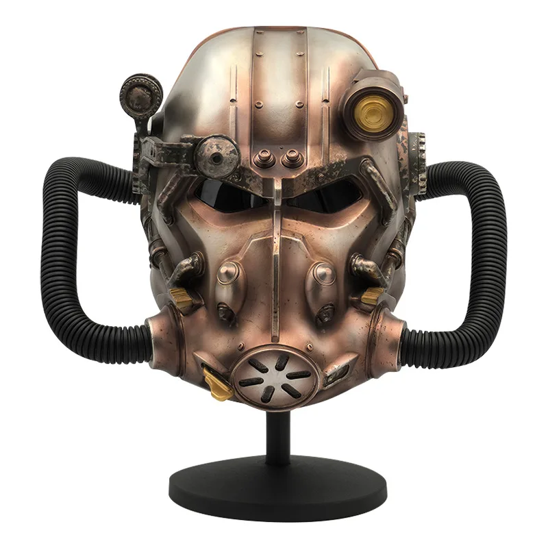 Fallout 4-betriebene Rüstungshelm-Maske für Männer, Harzmaterial, Halloween-Maske, Maskerade, Karneval, Party, Cosplay-Requisiten für Erwachsene