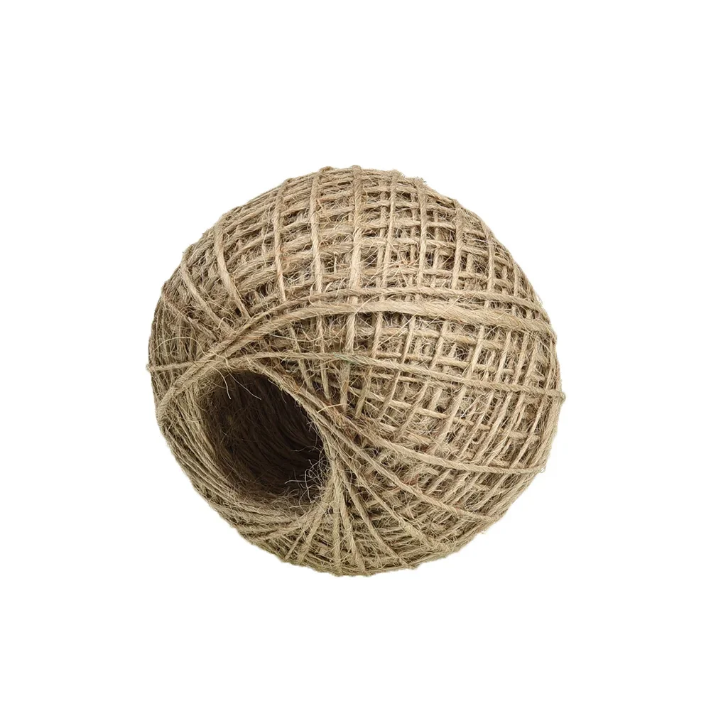 100m Natural Jute Twine Burlap String Hemp Rope Party Wedding Gift Wrapping Cords Thread DIY Scrapbooking Florists Craft Decor