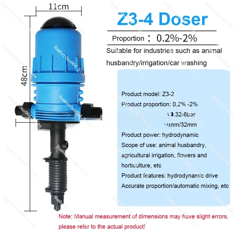 

Applicable to Automatic Doser Proportional Livestock Fertilizer Injector Farming Chemical Dispenser Proportioner Dosing