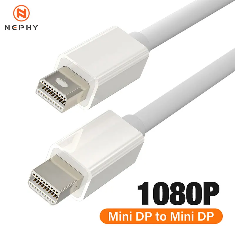 High quality 2M Mini DisplayPort Cable 1080P Mini DisplayPort 1.2 Cable - Mini DP to Mini DP Cable for Monitor - mDP Cord - M/M