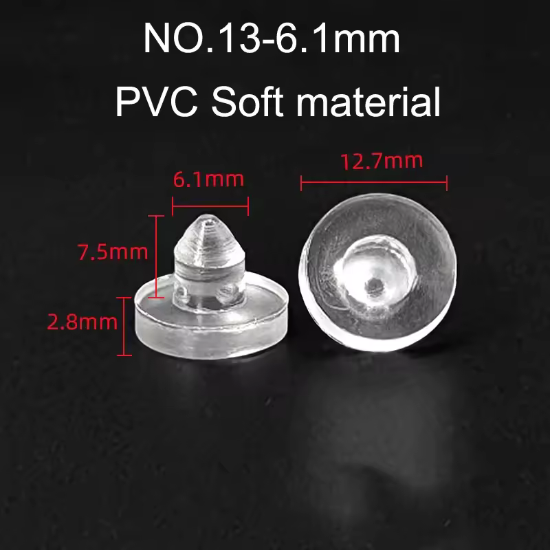 10/20pcs Round PVC Furniture Foot Nail Rubber Glide Nail Office Table Chair Leg Floor Protector Round Sliding Disc Noise Killer - Image 23