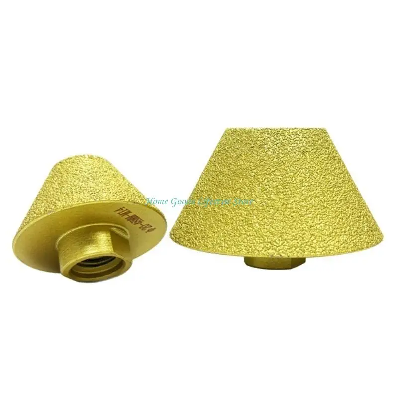 

E74E 2 Pack Chamfer Bit M14 Thread 20-48mm 35-75mm for Marble And Porcelain Tile Chamfering Finishing on Tile and Stones