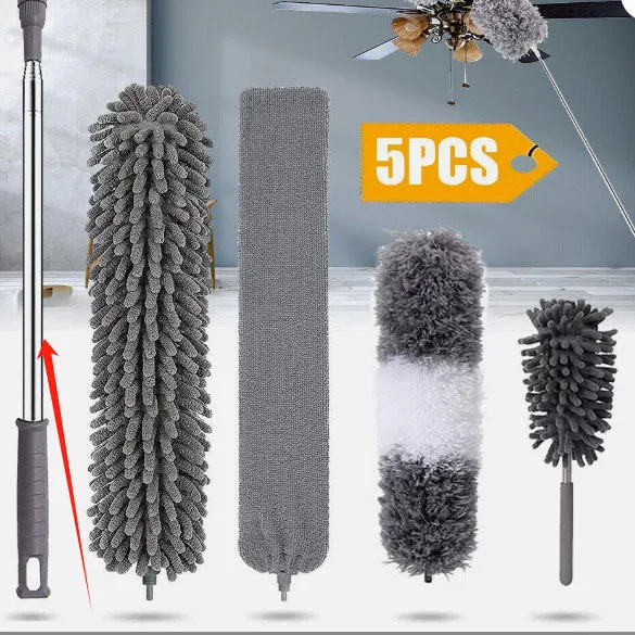 

Retractable Chicken Feather Duster Cute Design Dust Brush for Sofa Bed Household Cleaning Office Supplies chicken feather duster