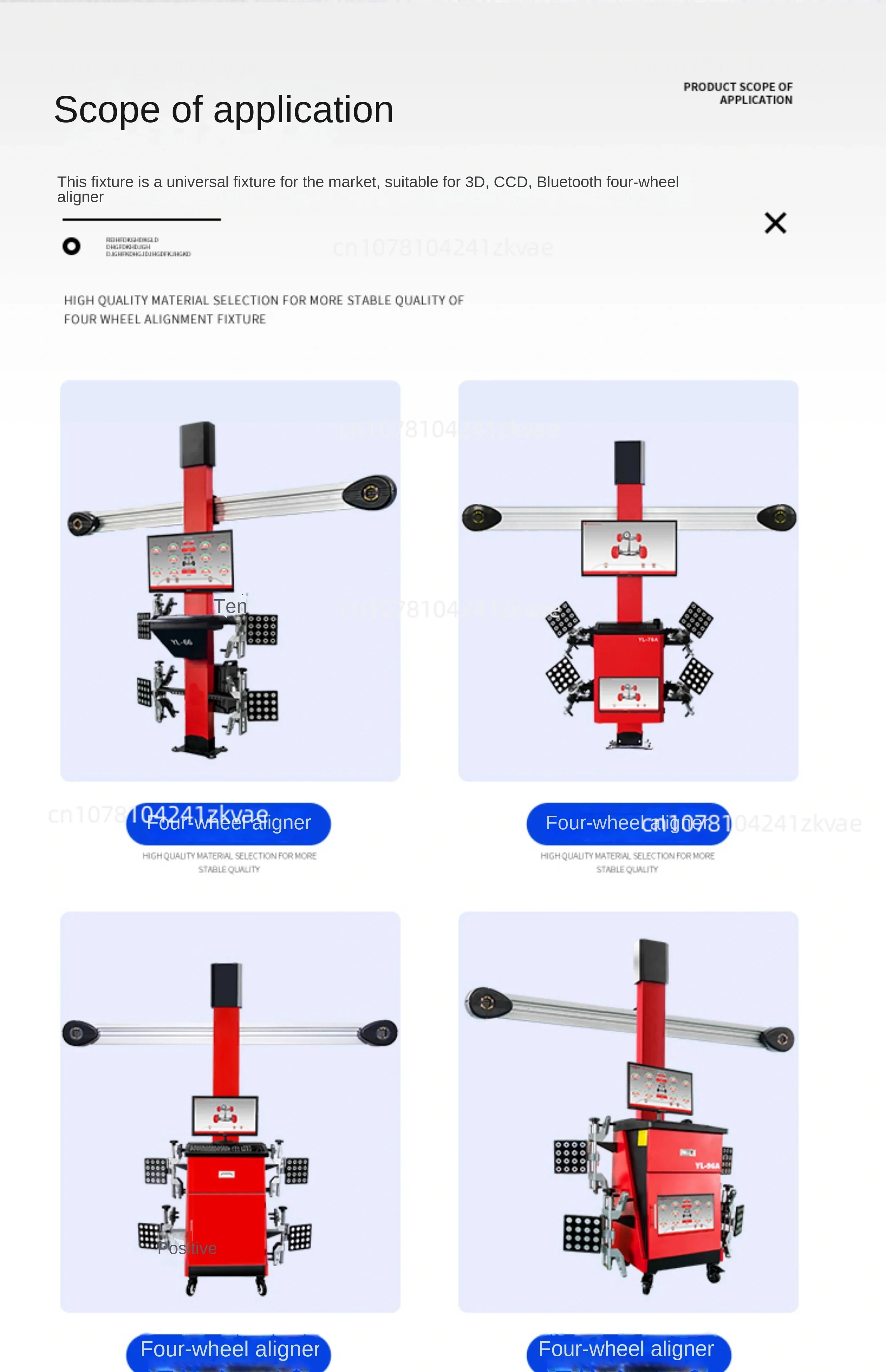 3D Wheel Alignment Machine Car Clamp fits 11-25\