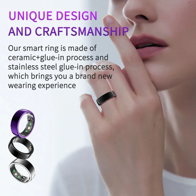 

Heart rate blood oxygen blood pressure 24-hour sleep monitoring exercise add friends take pictures smart ring PX01