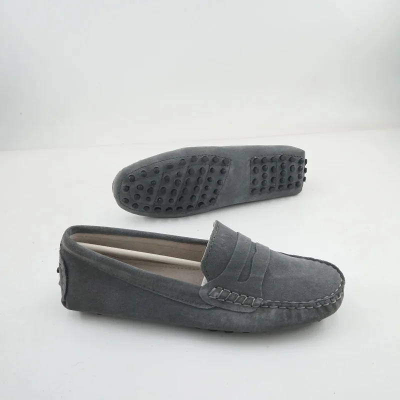 

Женская обувь из натуральной кожи, женские туфли на плоской подошве, повседневные лоферы без шнуровки, однотонные классические легкие дорожные женские туфли для вождения