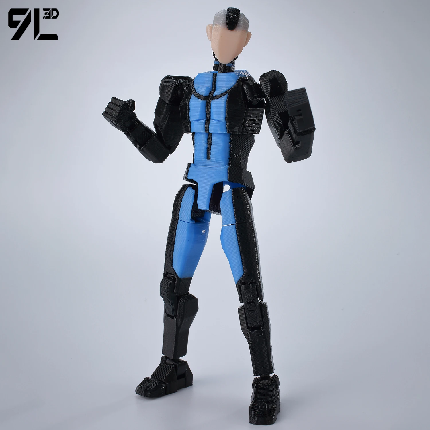 9L3D ラッキーダミー13 無敵の高柔軟性多関節ジョイントストライクポーズアニメ装飾ギフトクールロボットアクション組み立ておもちゃ