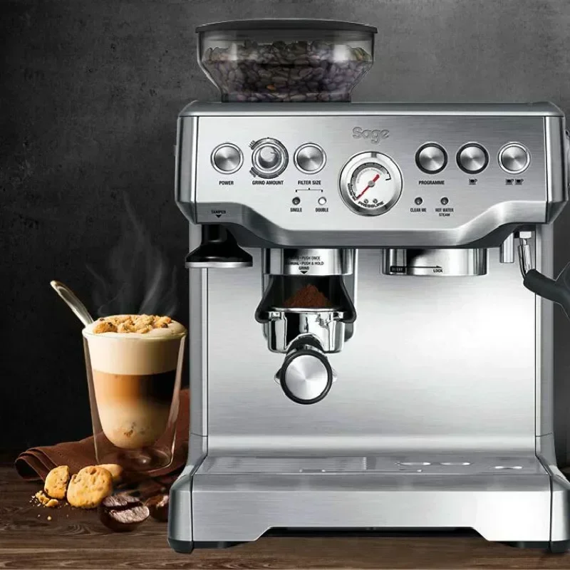 ماكينة قهوة اسبريسو من Breville Bes870، مطحنة شبه أوتوماتيكية من الفول إلى الأكواب، مثالية للاستخدام المنزلي والتجاري #4