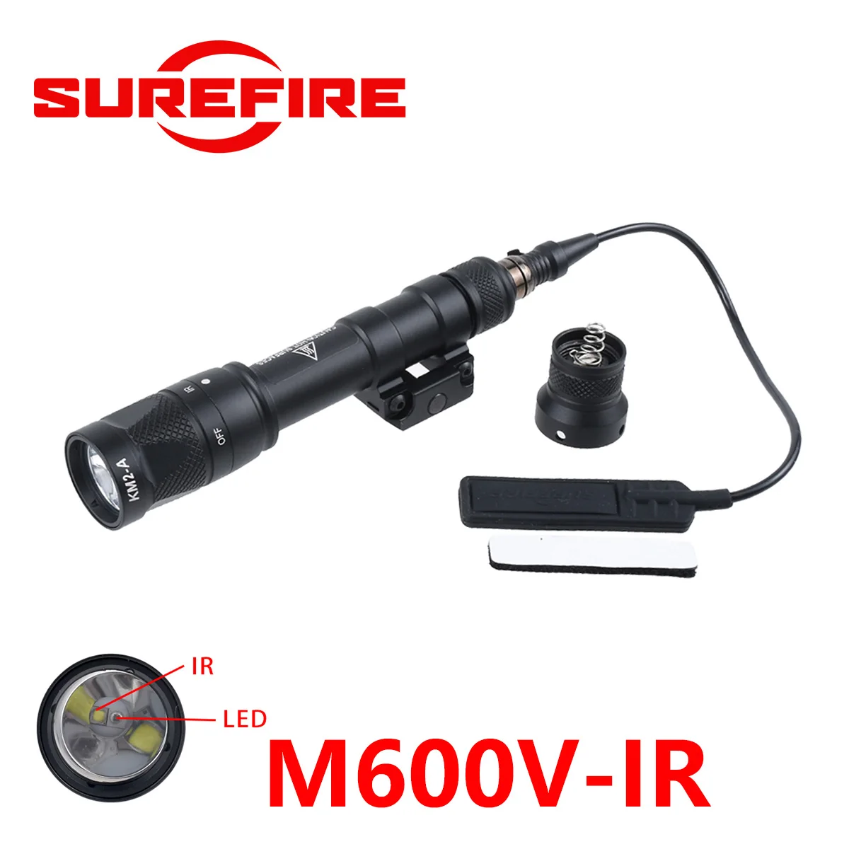 tactical-surefire-m600-m300-upgrade-m300v-ir-m600v-ir-infrared-led-metal-scout-light-ar15-rifle-gun-airsoft-hanging-flashlight