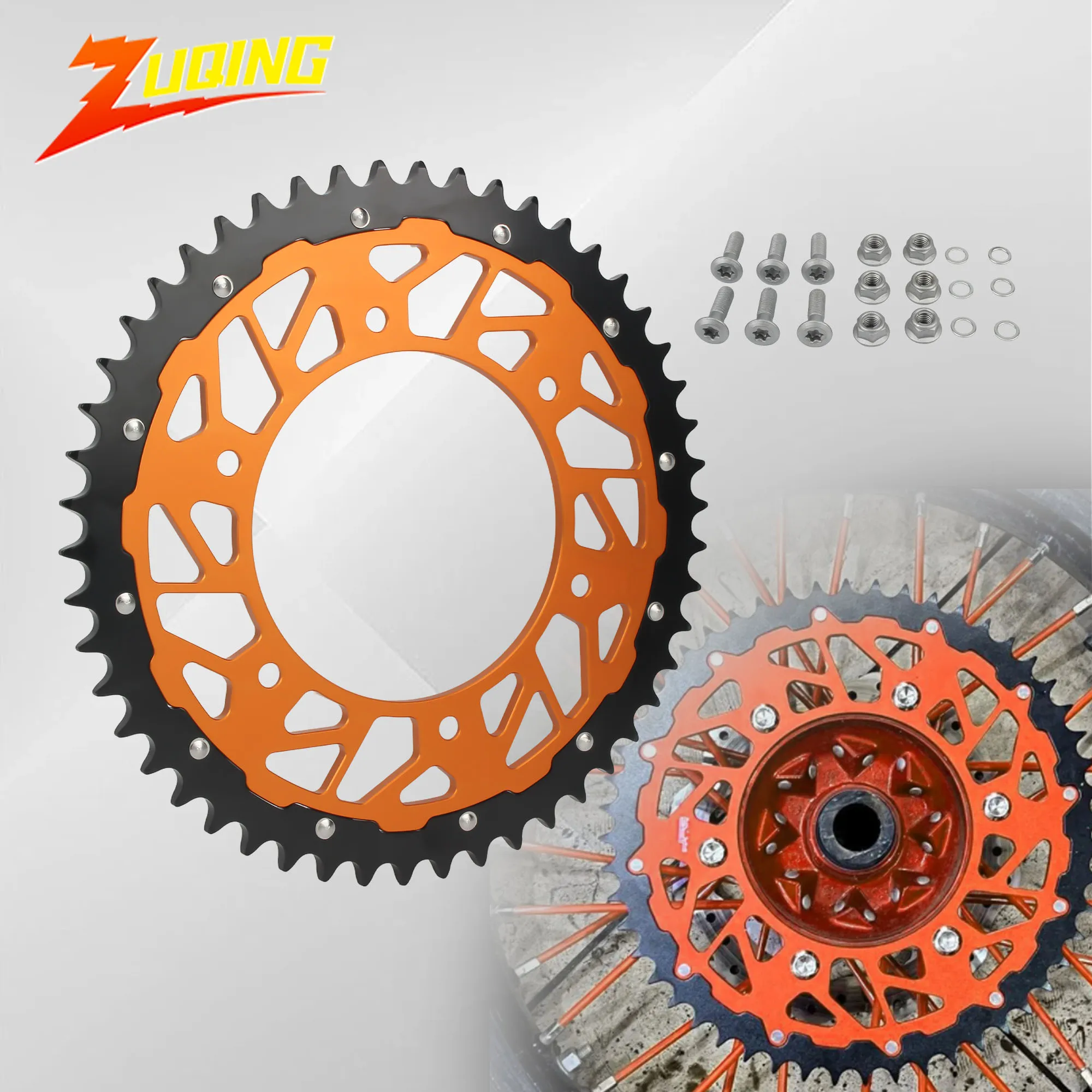 

For KTM Motorcycle Rear Chain Sprocket 48T 50T 52T Aluminum Alloy EXC SX XCW MXC SXS EXCF SXF XCF EXCF SMC 125-450