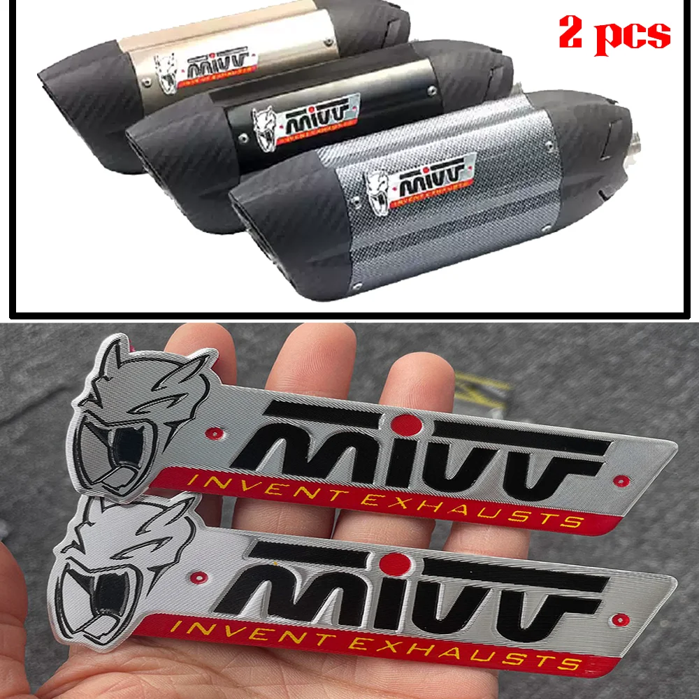 For MIVV Exhaust Kit Stickers CF MOTO BMW Honda Aprilia Ducati Suzuki Yamaha Motorcycle Accessories MK3 Muffler GP PRO Escape DE