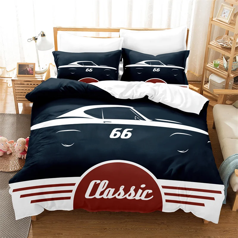 Cartoon Sports Car Bedding Set Duvet Cover Set 3d Bedding Digital Printing Bed Linen Queen Size Bedding Set Fashion Design