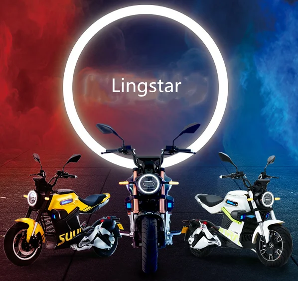 CKD Popular 2000W 72V Electric Sportbikes Motorcycle with Lithium Battery 60km Range Adult Use