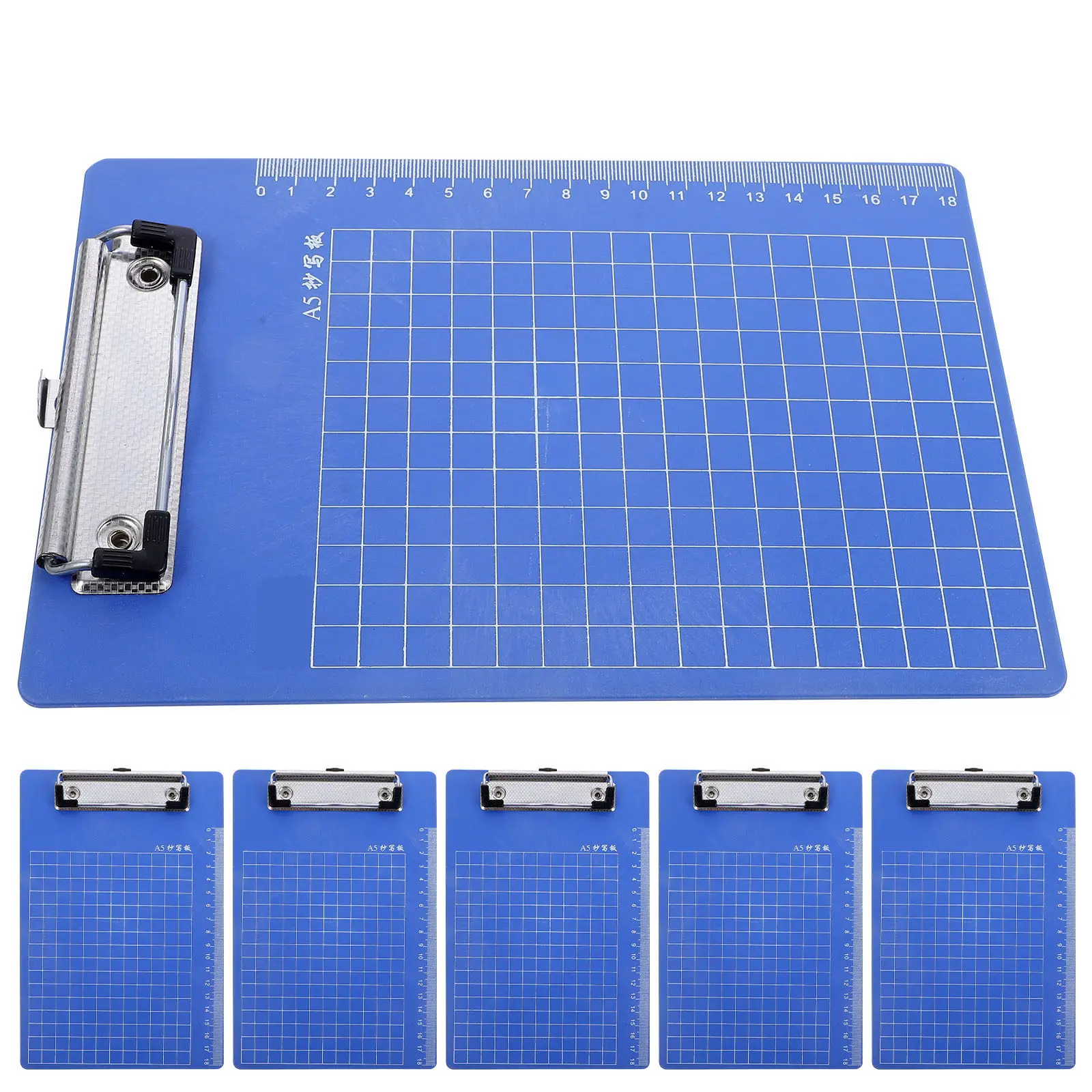 6pcs-color-plastic-clipboards-a5-transparent-solid-lightweight-writing-boards-paper-holder-clips-for-office-school-medical