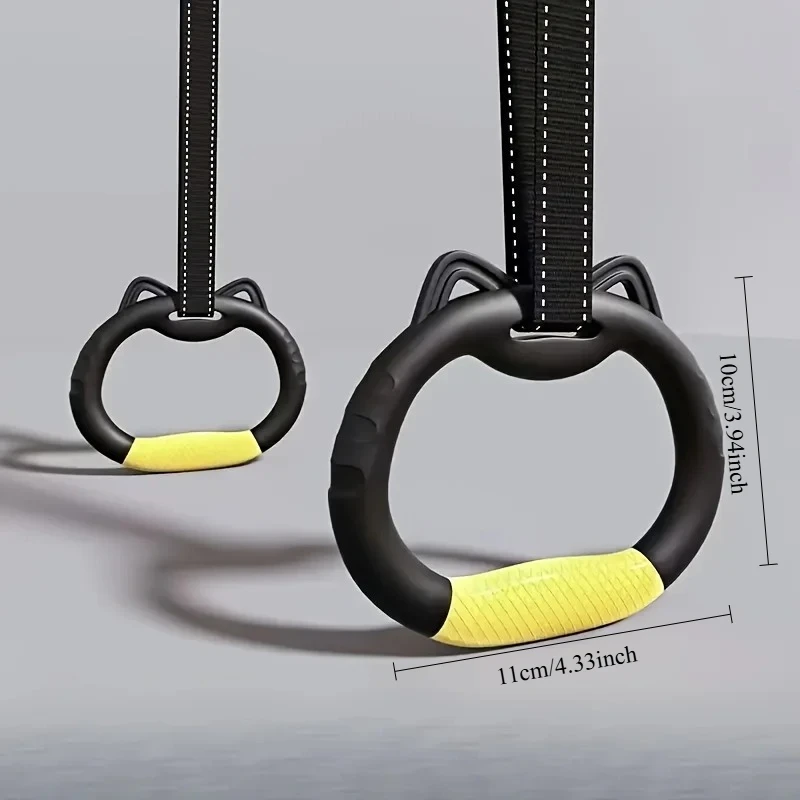 2pcs Adjustable Gym Rings for Grip Training