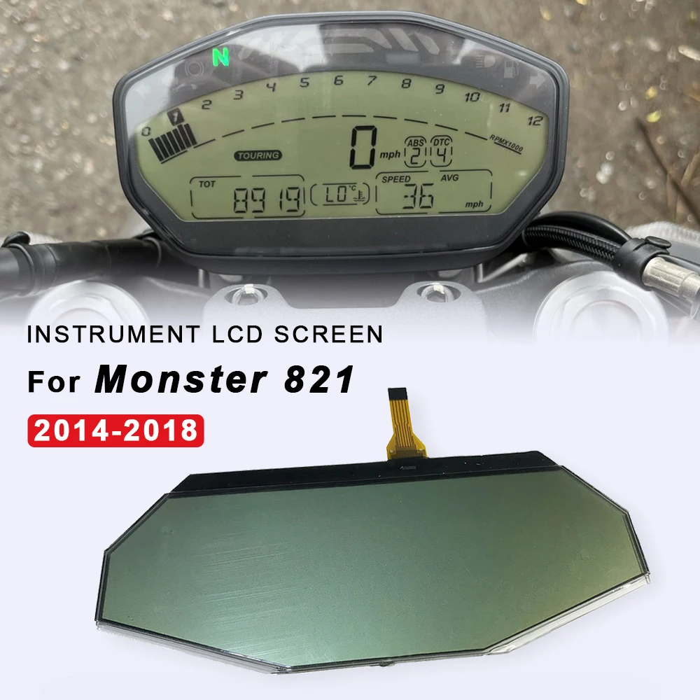 Motorcycle LCD Display Multi-function Speedometer Instrument Screen For Ducati Monster 821 2014-2017 2018 Motorbike Accessories