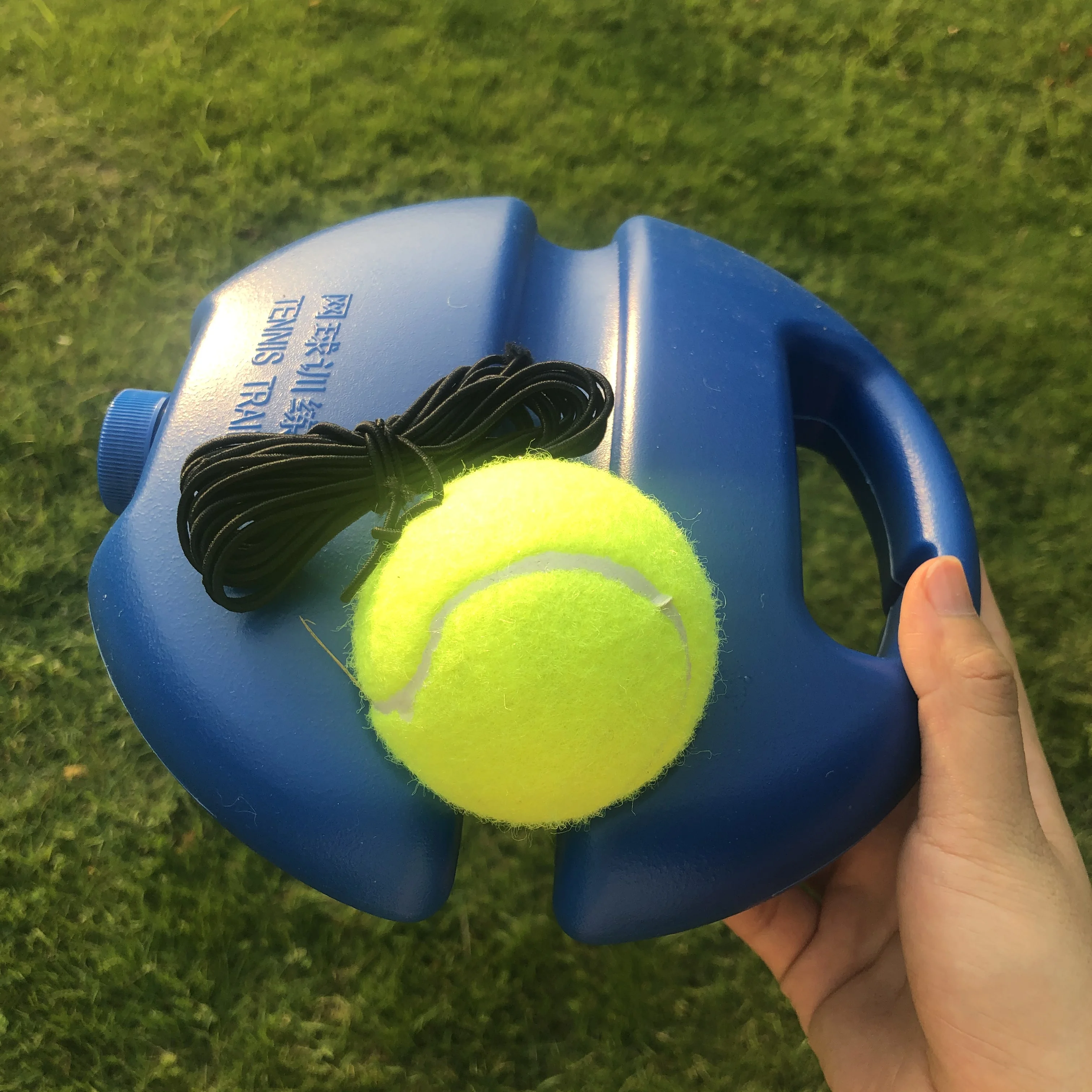 Heavy Duty Tennis Training Aids Tool Self-Duty Rebound Tennis Sparring Device One Player Tennis Training Base with Ball Practice