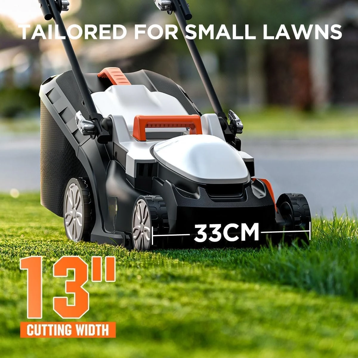 

Cordless Lawn Mower 13 Inch, U20 Handy+ 20V Electric Lawn Mowers for Garden, Yard and Farm, 5 Heights Adjustment