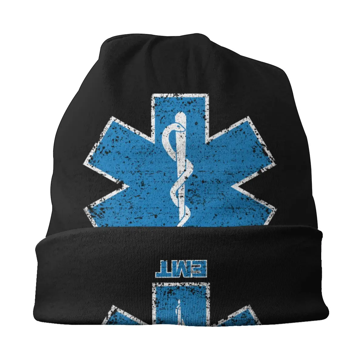 Custom Emt Star Of Life Skullies Beanies Caps Unisex Street Winter Warm Knitting Hat Paramedic Medic Ambulance Bonnet Hats