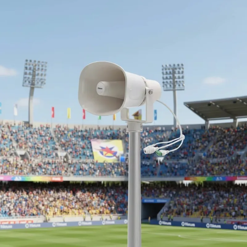 

IP-30HS-BS All-Weather 30W IP Network Horn Speaker with IP66 Rated for Outdoor Alarm Broadcast & Stadium Announcements
