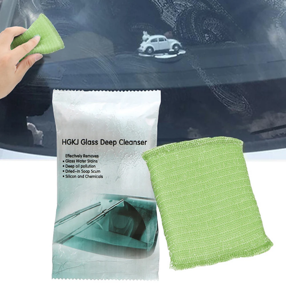 1PC Scratches Repair Care Car Window Windshield Cleaning Accessries Car Surface Cleaning Magic Sponge Remove Oil Film