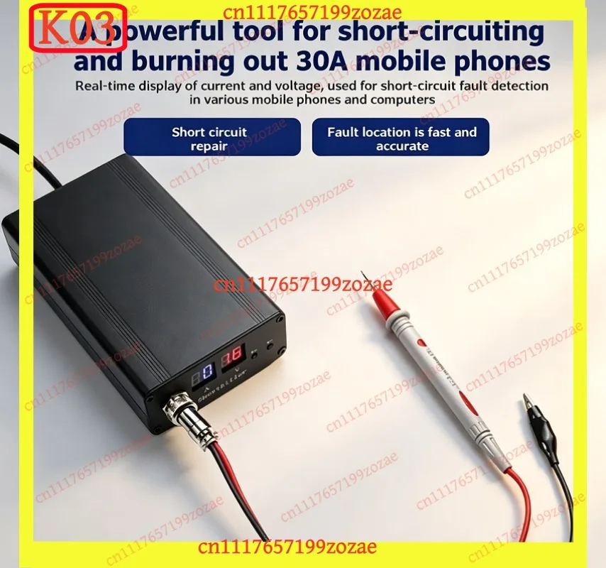 K03 2026 New High Power Short Circuit Preheater, Phone Board Breakdown Capacitance Tool with US Plug