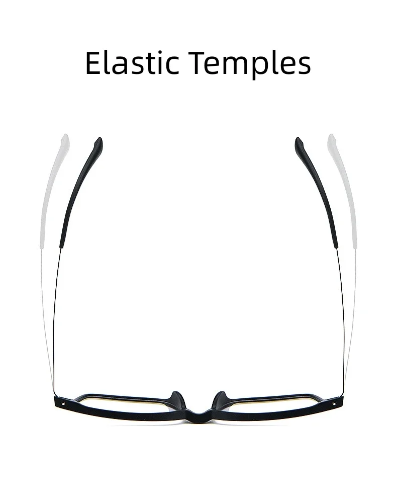 Herren-Lesebrille aus TR90-Titanlegierung mit Blaulichtfilter, Dioptrien von +2,5 bis +4,00, Maßgefertigte Sehstärke bei Kurzsichtigkeit – Detail 4