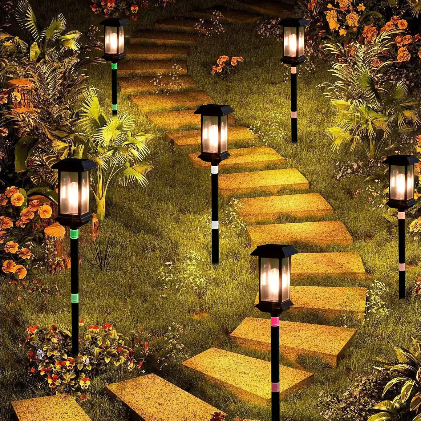 

Solar Lamps, Outdoor Garden Lamps, Household Waterproof Garden Tungsten Filament Lawn Insert Lamps, Outdoor Atmosphere