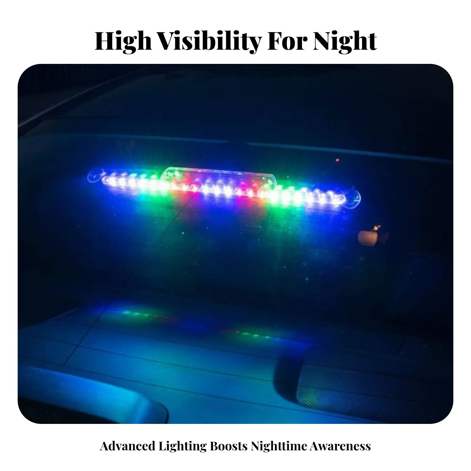 

Универсальная противотуманная фара-балка для предотвращения столкновений, легкая установка, водонепроницаемая, для ночной езды