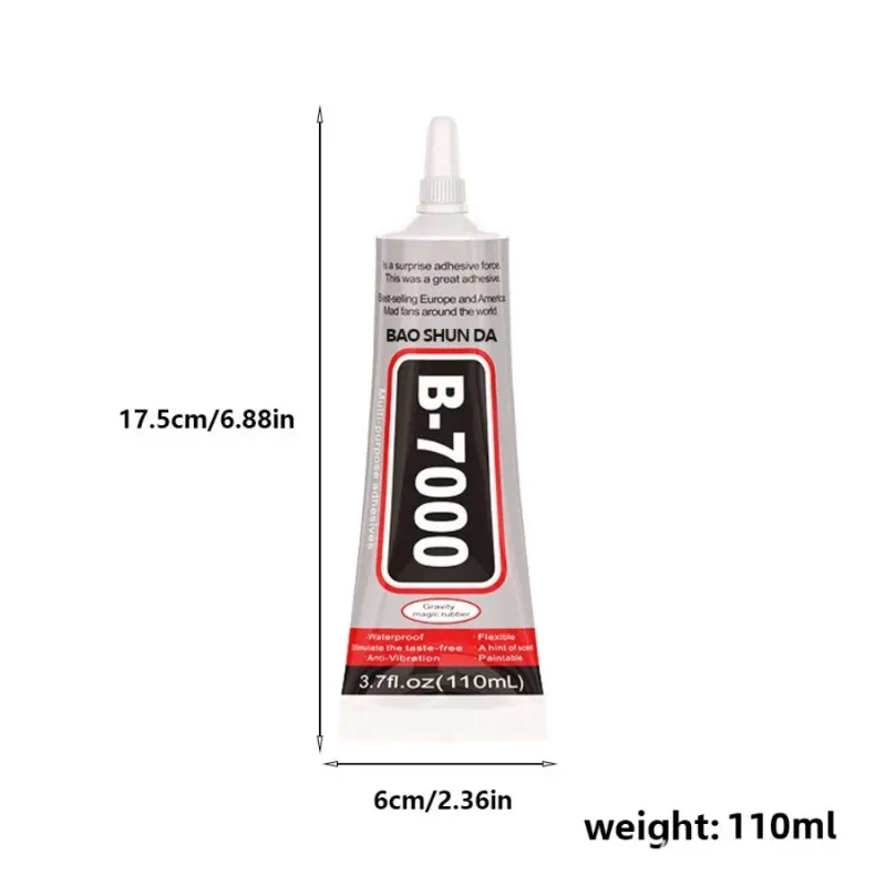 Repair Cell Phone Touch Screen B-7000 Super Glue 1/2/3PCS 110ML Safety Materials Epoxy Resin Jewelry Craft Liquid Adhesive Glue