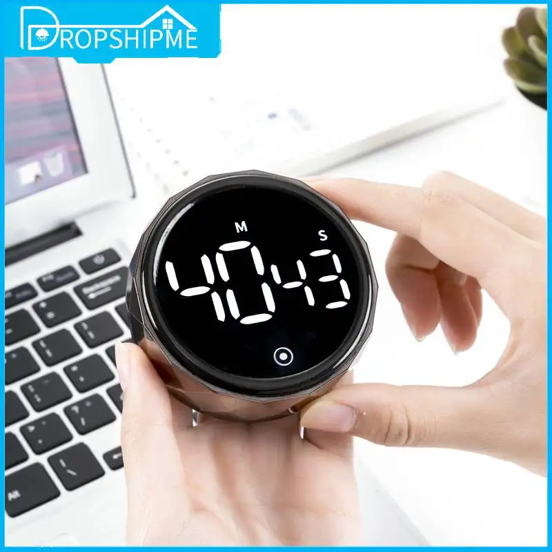 Dropshipme Digital Timer Smart Timer Magnetic Electronic Cooking Countdown Clock LED Mechanical Remind Alarm Kitchen Accessories