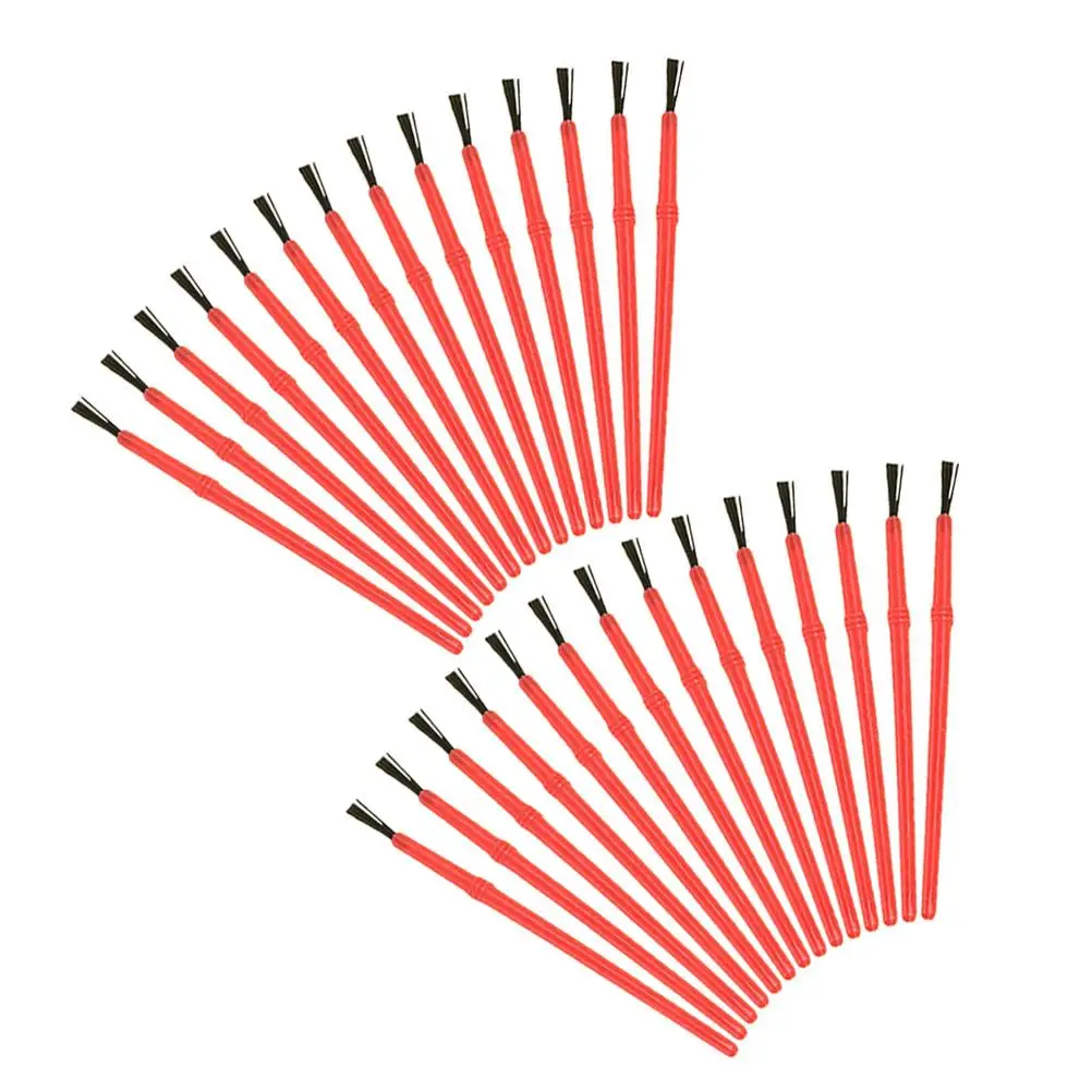 

50 Pcs Children Paint Brushes Kids Mini Painting Small Plastic Detail Brush Face Toddler Watercolor Craft Supplies