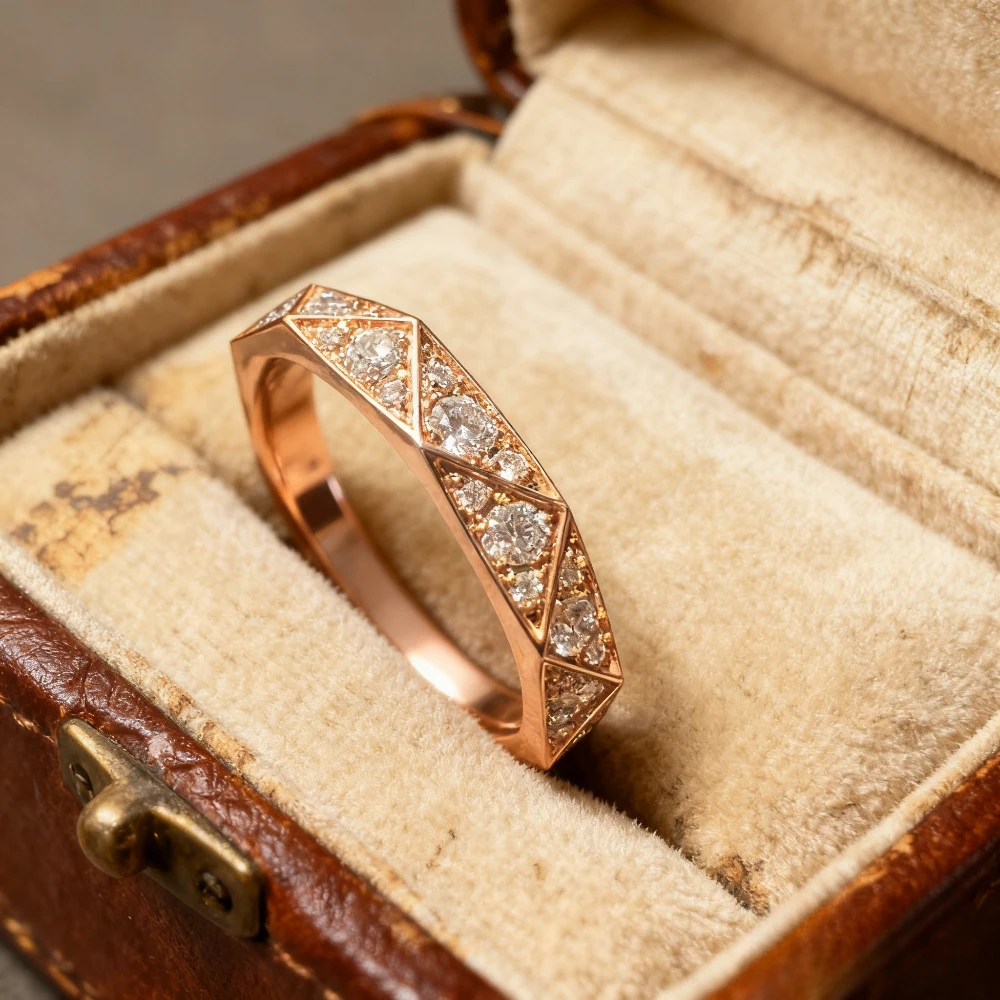 

Новинка 2025 года, элегантные аксессуары, кольцо с бриллиантом с геометрическим рисунком, уникальный идеальный подарок на день рождения для пар